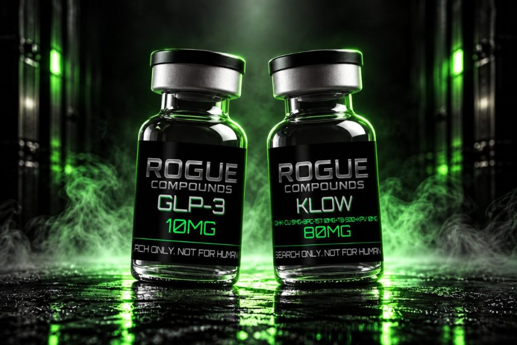 GLP-3 RT and KLOW vials | Rogue Compounds